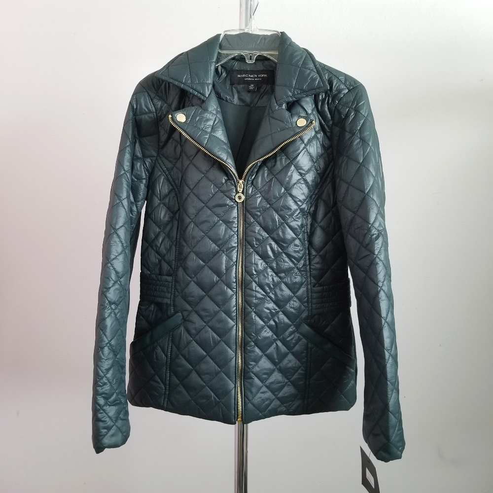 Women's Marc New York Green Quilted Jacket